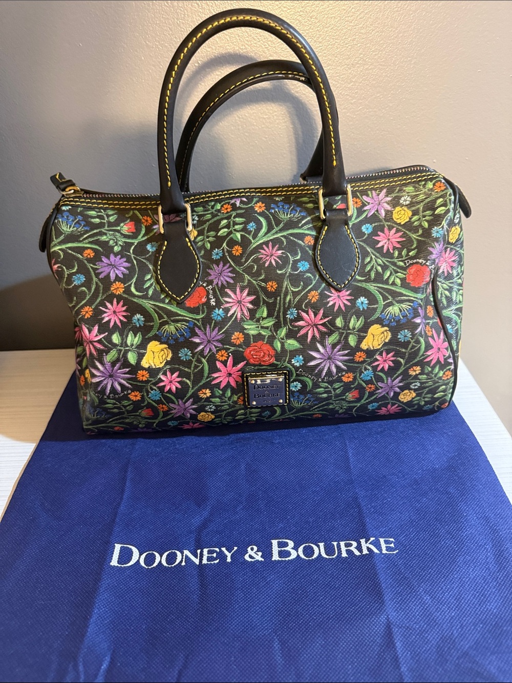 Dooney & Bourke Coated Cotton Wildflower Barrel Satchel is $268.00